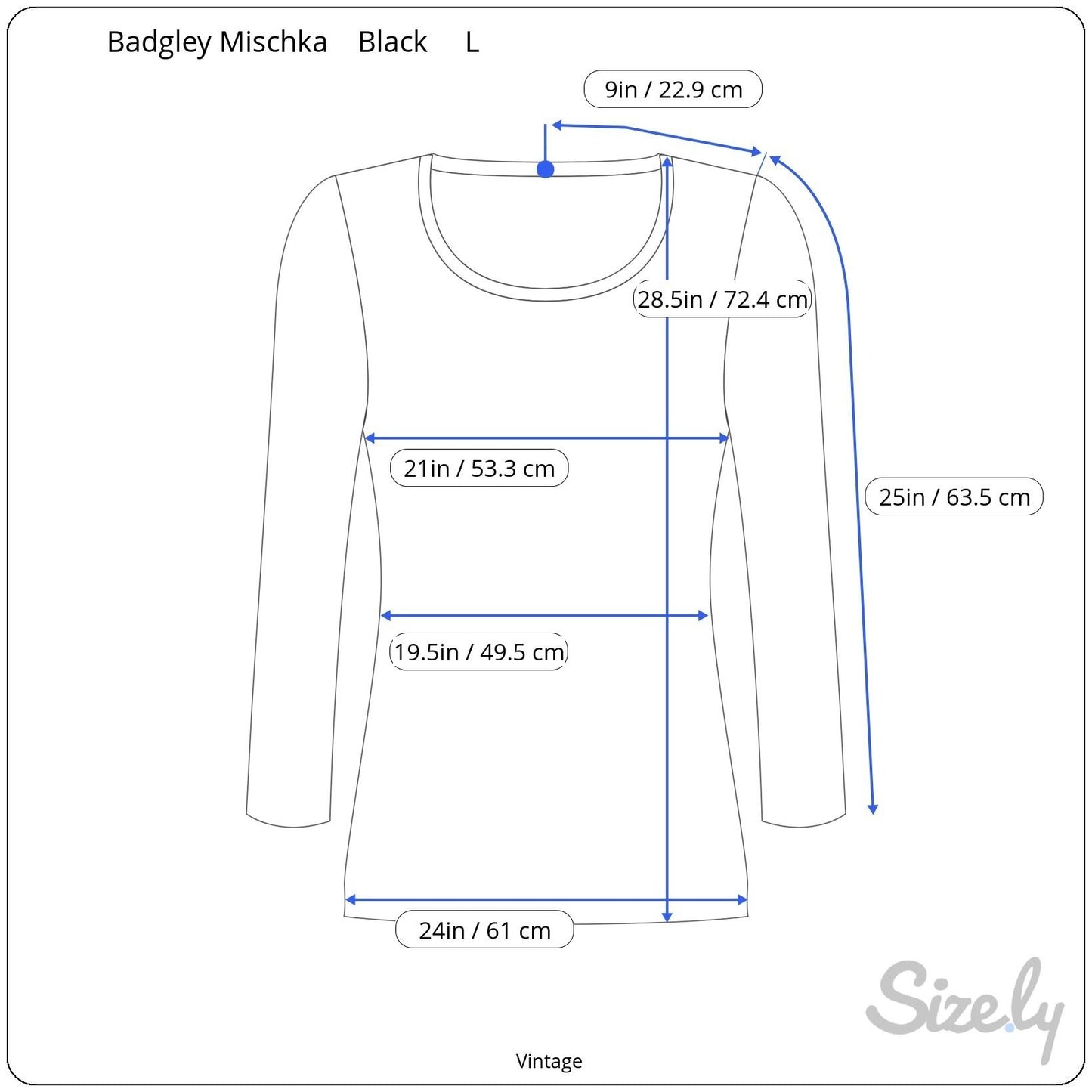 Badgley Mischka American Glamour Mesh Panel Square Neck Long Sleeve Top Black L