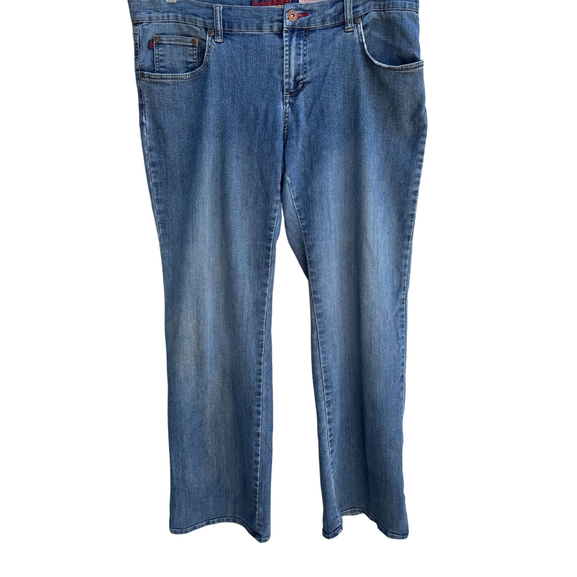 Z. Cavaricci Vintage Dumpster Girl Low Rise Blue Womens Bootcut Denim Jeans 13