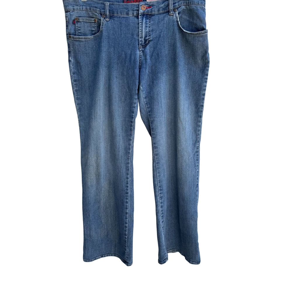 Z. Cavaricci Vintage Dumpster Girl Low Rise Blue Womens Bootcut Denim Jeans 13