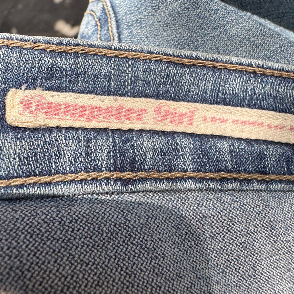 Z. Cavaricci Vintage Dumpster Girl Low Rise Blue Womens Bootcut Denim Jeans 13