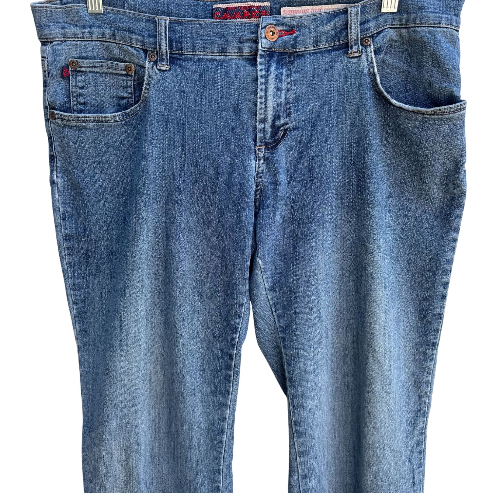 Z. Cavaricci Vintage Dumpster Girl Low Rise Blue Womens Bootcut Denim Jeans 13