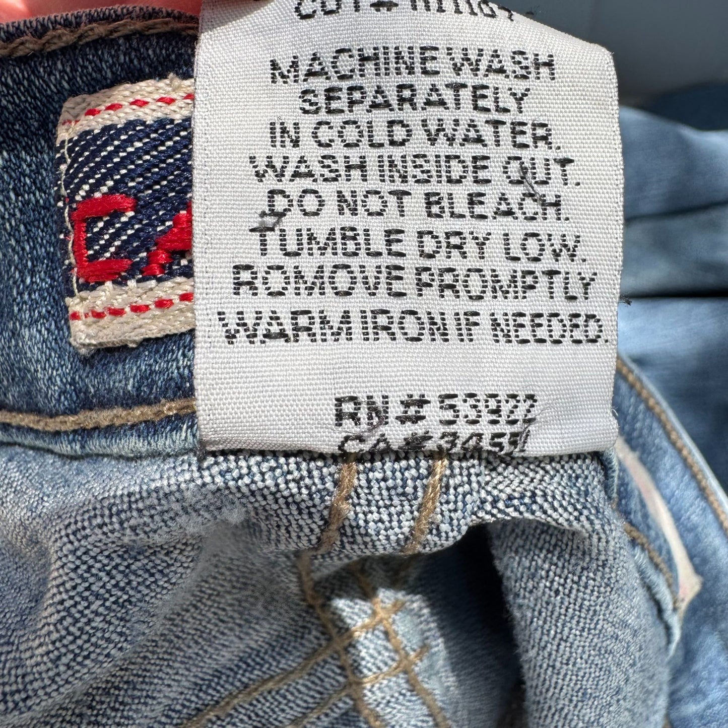 Z. Cavaricci Vintage Dumpster Girl Low Rise Blue Womens Bootcut Denim Jeans 13