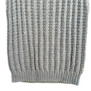 Switch Handmade Gray Chunky Ribbed Knit Sweater Vest Scoop Neck Sleeveless Top Cottage 3 image