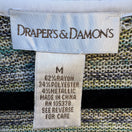 Switch Drapers &amp; Damons Womens Striped Open-Front Knit Metallic Cardigan Sweater M 2 image