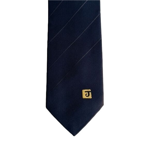 Goldlion Vintage Men's Navy Blue Diagonal Stripe Necktie Tie - New Never Worn