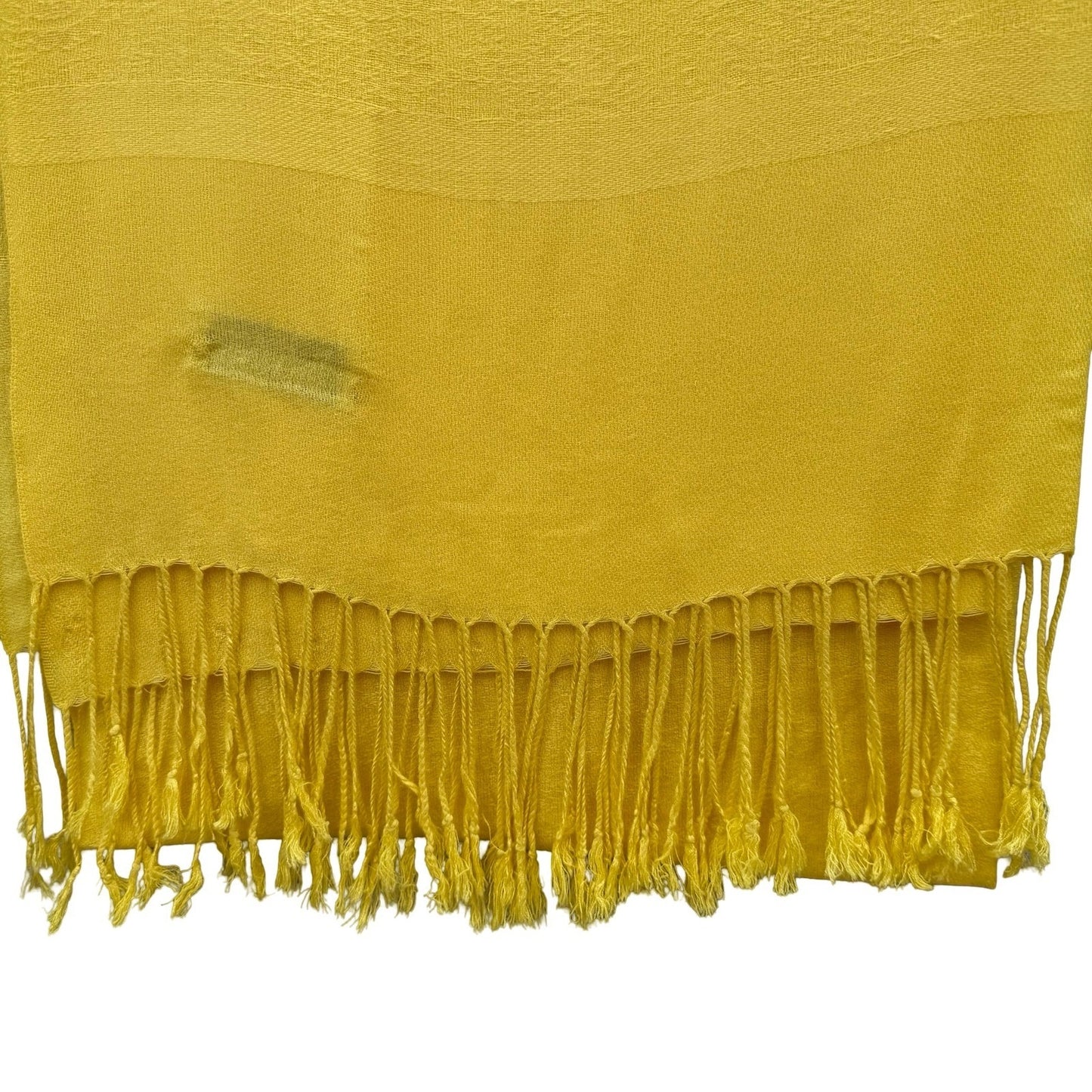 Pashmina 100% Pashmina Yellow Paisley Jacquard Fringe Scarf Shawl Wrap Boho Chic