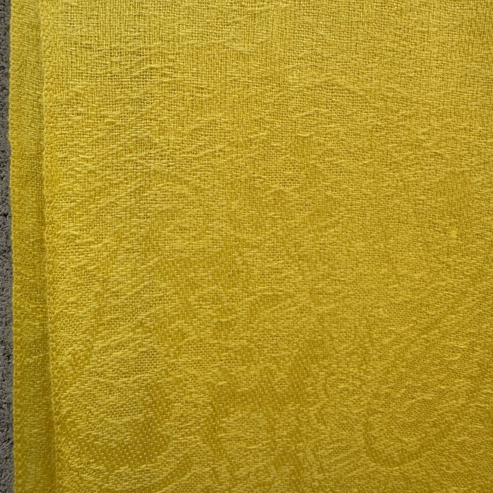 Pashmina 100% Pashmina Yellow Paisley Jacquard Fringe Scarf Shawl Wrap Boho Chic