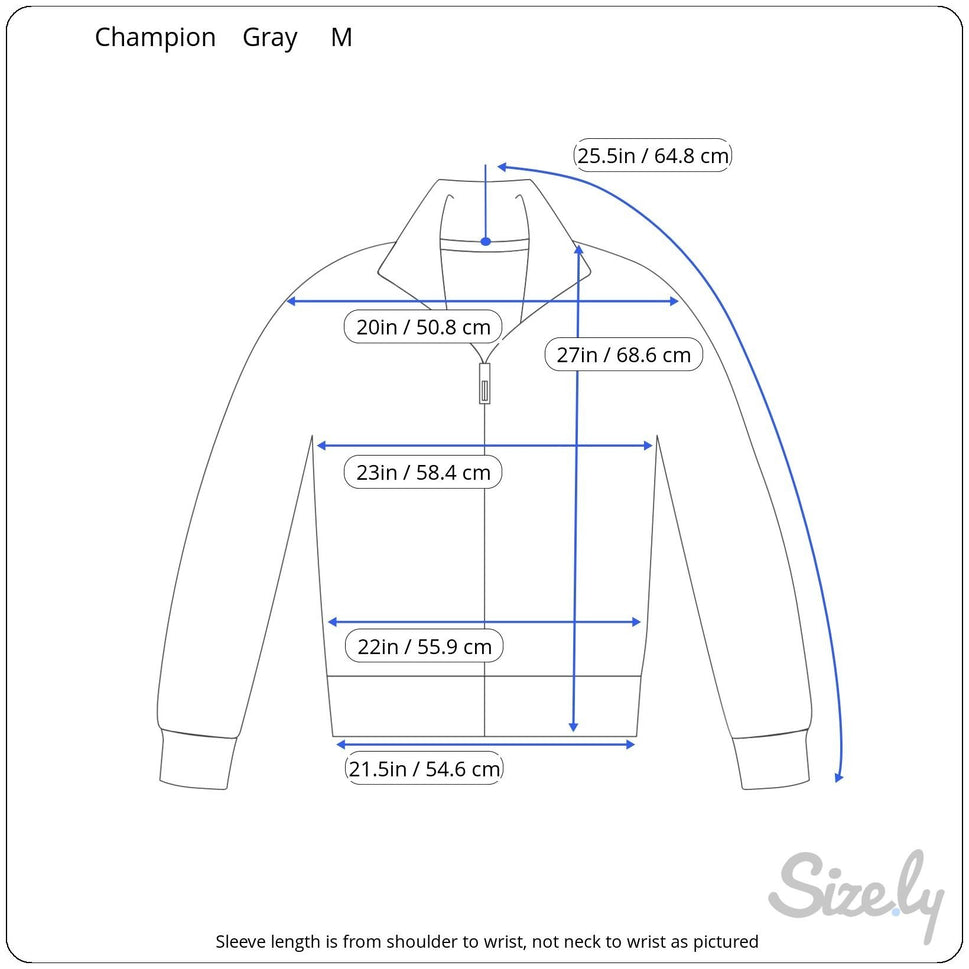 Champion Mens Gray Full-Zip Fleece High Collar Jacket Size M Athlesure Outdoor