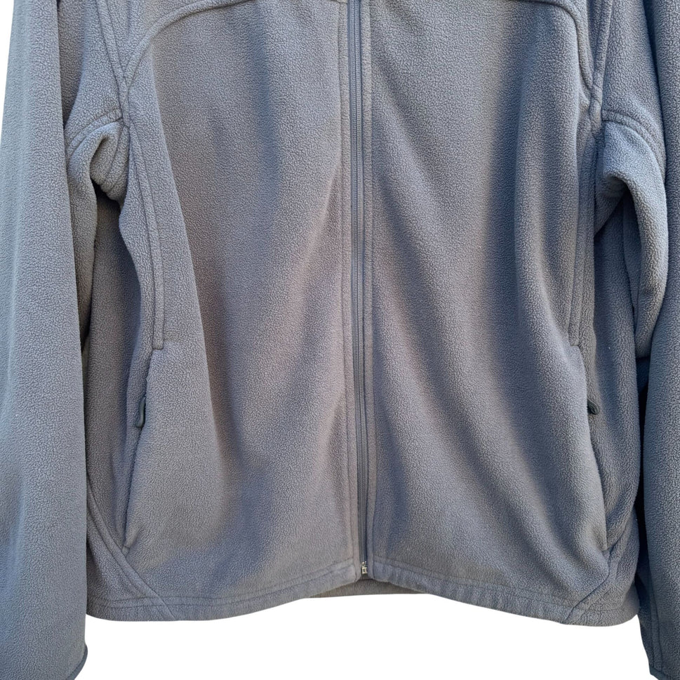 Champion Mens Gray Full-Zip Fleece High Collar Jacket Size M Athlesure Outdoor