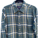 Switch Arrow Vintage Mens Grunge Green Plaid Button-Up Shirt Long Sleeve Cotton M 3 image