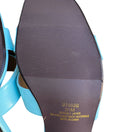 Switch Terry Lewis Classic Luxuries Leather Heeled Sandals 5.5M Light Blue New With Box 3 image