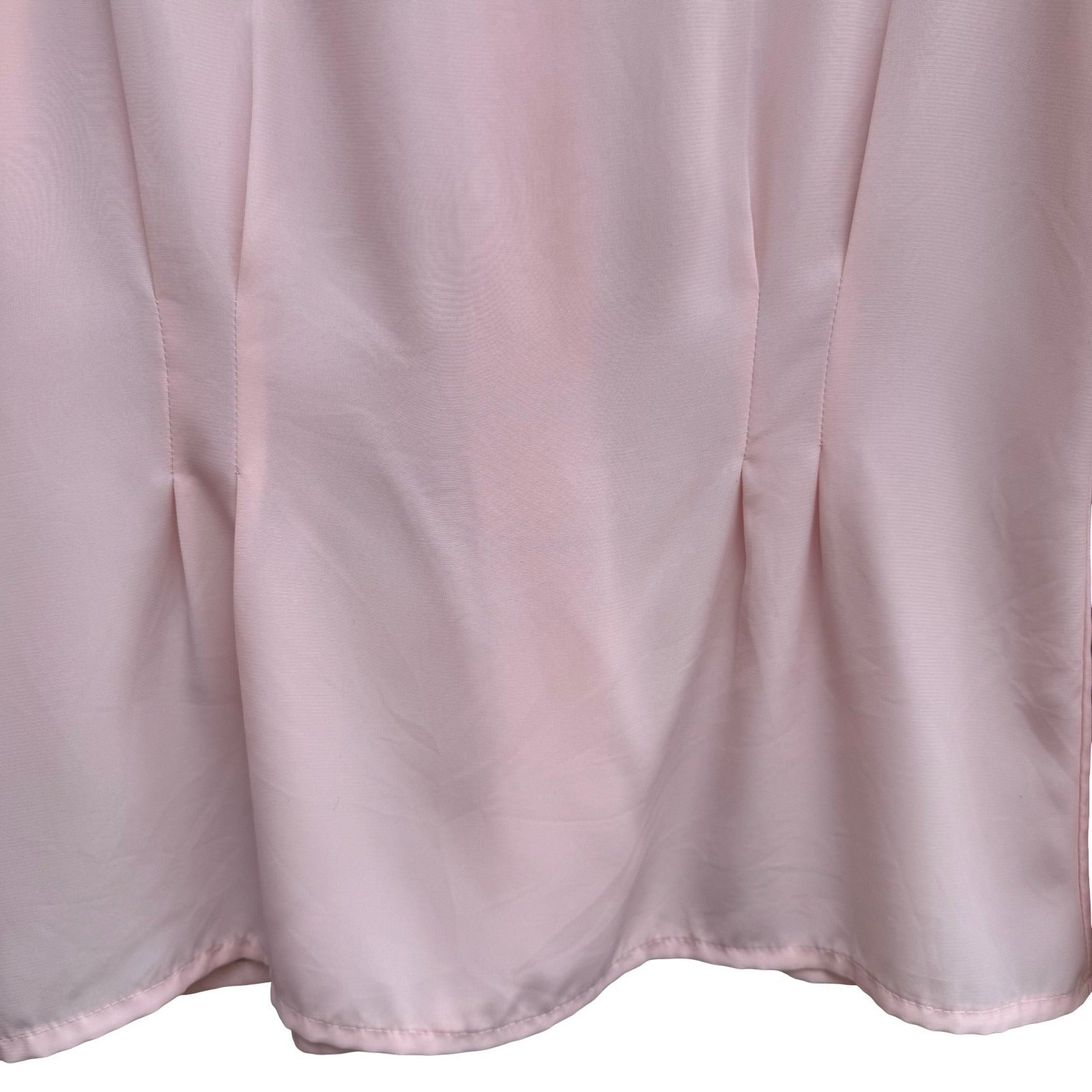 Vintage Pastel Pink Embroidered Lace Blouse Long Sleeve Romantic Pintuck Top