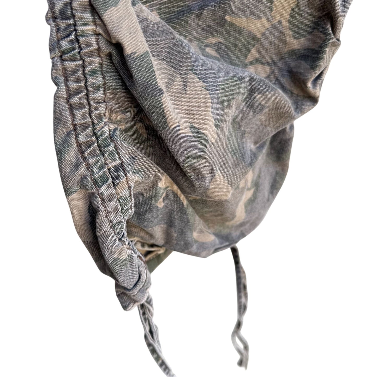 Bubblegum Vintage Y2K Womens Camouflage Drawstring Hem Cargo Capri Pants 20