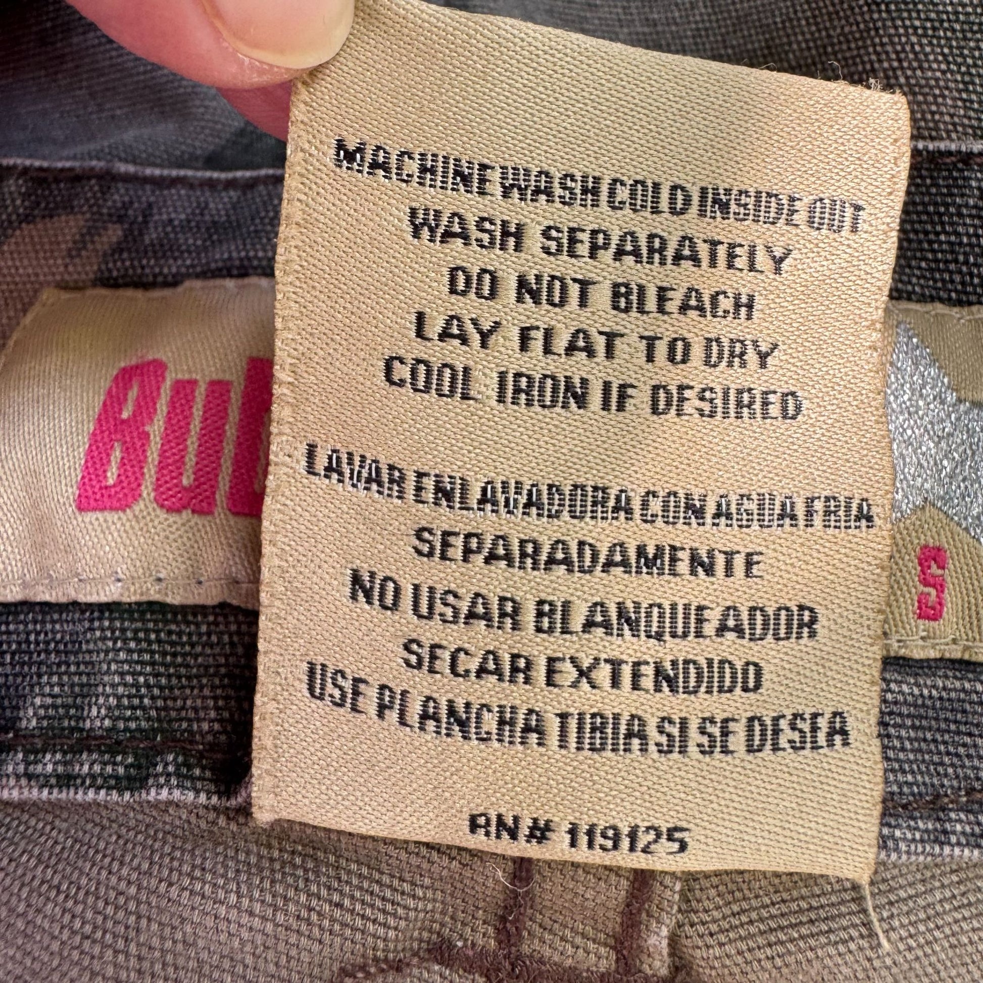 Bubblegum Vintage Y2K Womens Camouflage Drawstring Hem Cargo Capri Pants 20