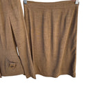 Switch Weathervane Handmacher Vintage 50s 60s Brown Womens Button Jacket Skirt Suit Set 3 image