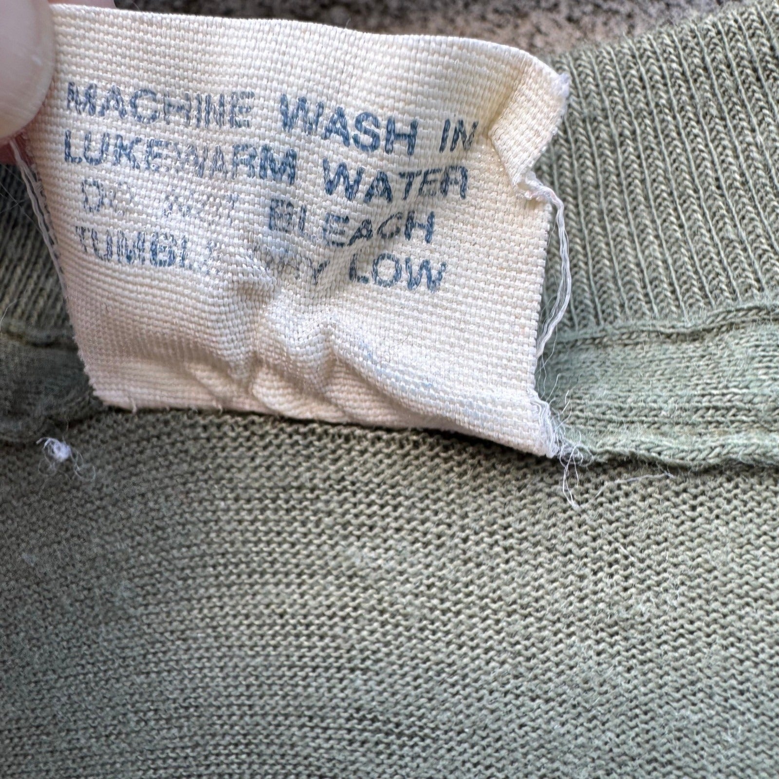 Librascope Vintage Military Tech T-Shirt Mens Small Olive Green Made in USA
