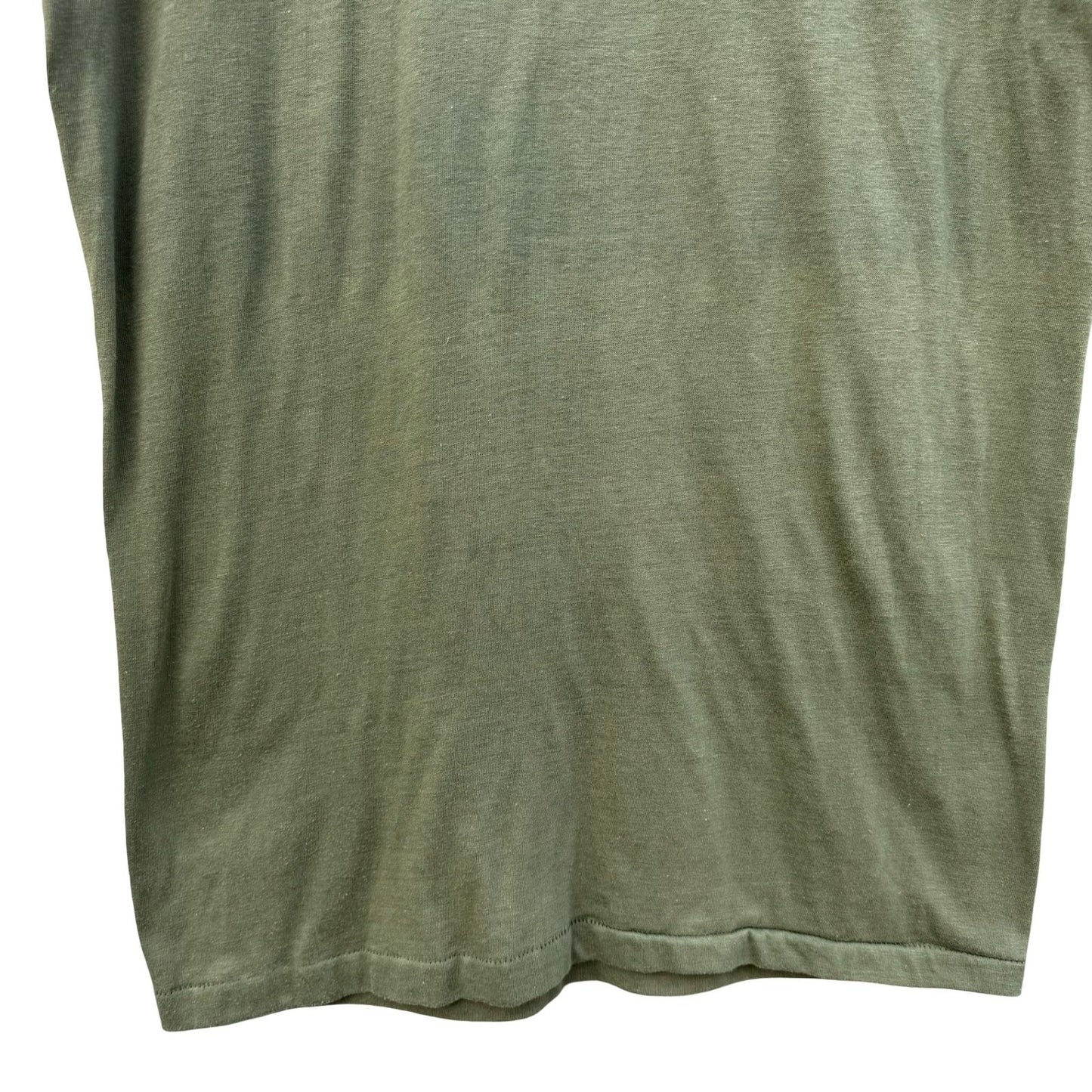 Librascope Vintage Military Tech T-Shirt Mens Small Olive Green Made in USA