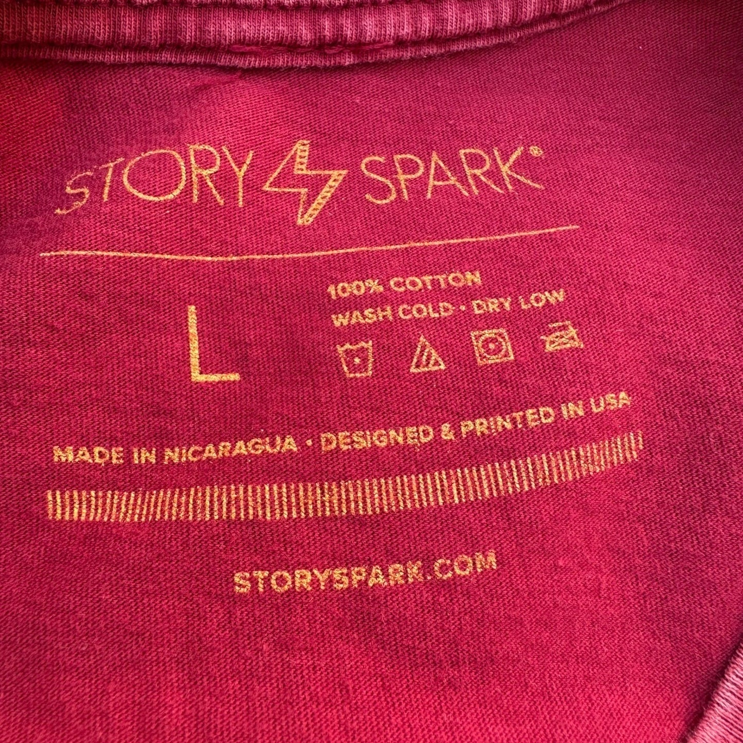 Story Spark Volt Dragon Cyberpunk Gamer Graphic T-Shirt Tech Geek Red Mens L