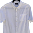 Switch Jachs New York Linen Blend Coastal Minimalist Shirt Mens M White Resort Preppy 3 image