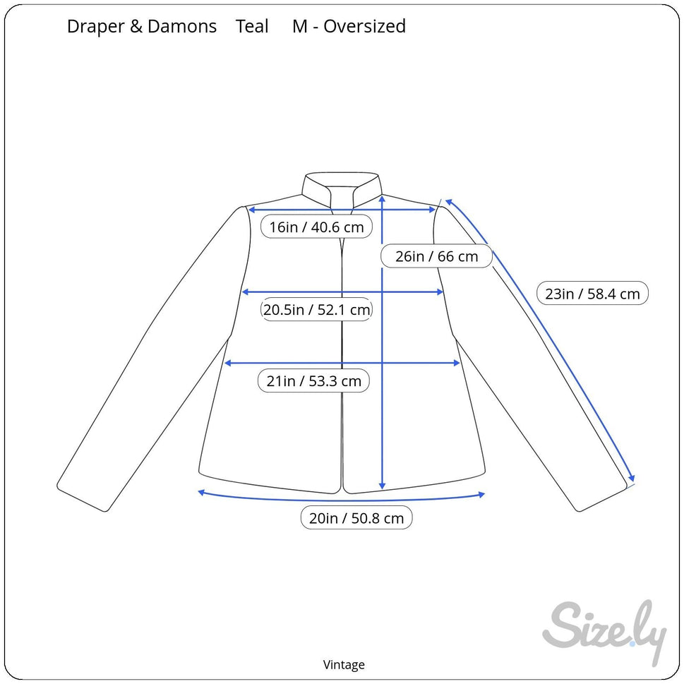 Drapers & Damons Sheer Vintage Womens Teal Lightweight Floral Boho Zip Jacket M