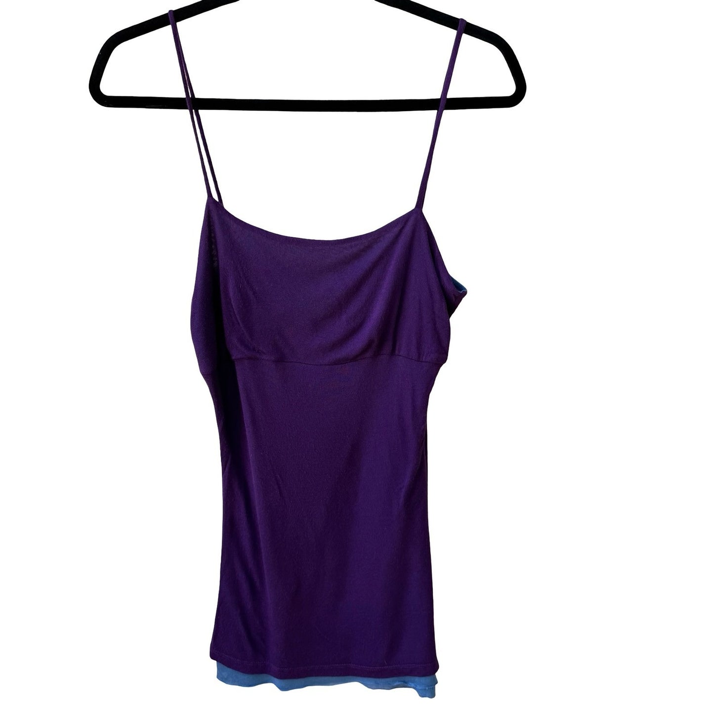 Babydoll Y2K 90s Indie Purple Blue Double Layer Camisole Minimalist Tank Top