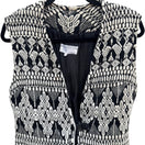 Switch El Greco Tsitsibacos Bros Vintage Wool Greek Pattern Vest Black White Bohemian 3 image