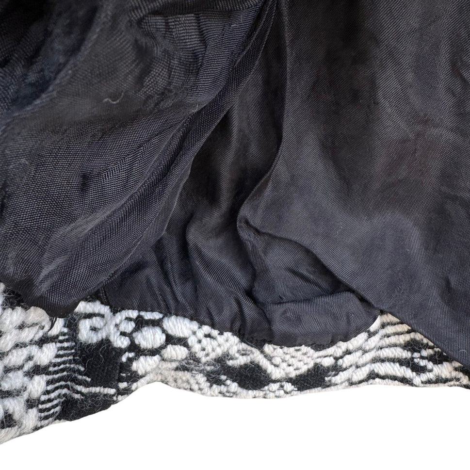 El Greco Tsitsibacos Bros Vintage Wool Greek Pattern Vest Black White Bohemian