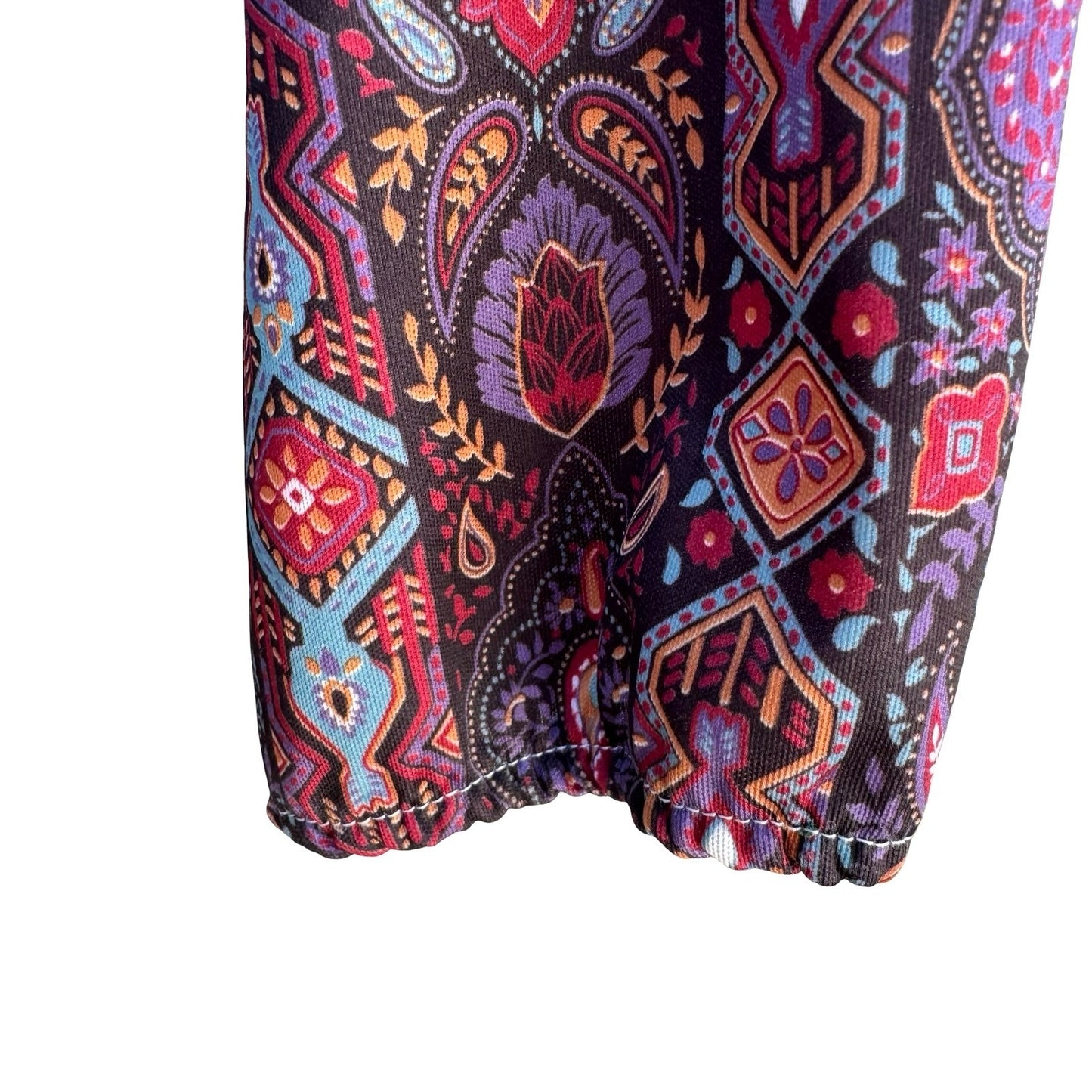New Way Vintage 70s Boho Paisley Peasant Blouse Hippie Cottagecore M Grannycore