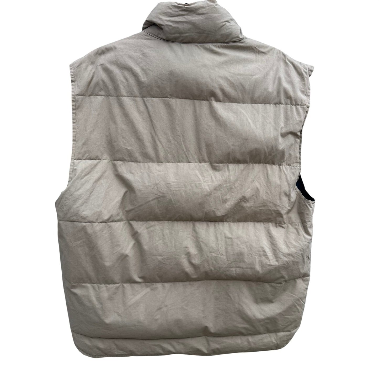 Woodlake Vintage Mens M Tan Puffer Goose Down Vest Gorpcore Utility Outdoor Warm
