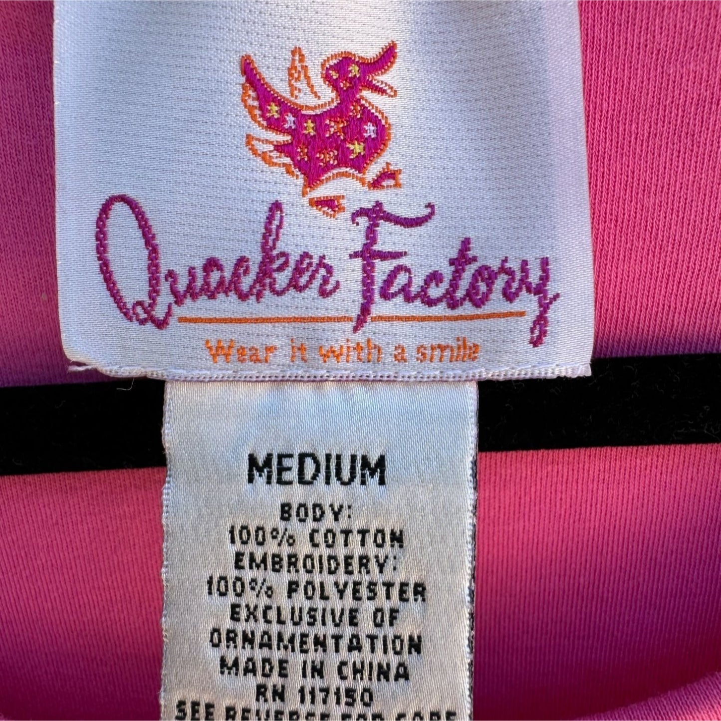 The Quacker Factory Women's Pink Embroidered Beaded Beach Sleeveless Tank Top M