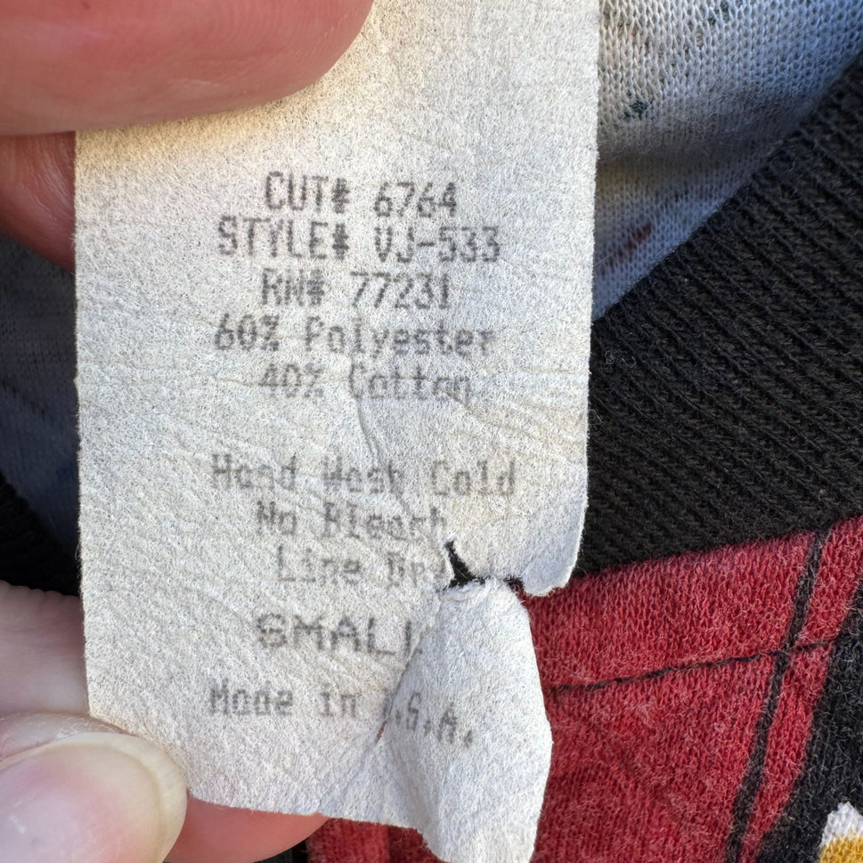 David Wayne Vintage Womens Quilted Geometric Print Retro Bomber Jacket Womens XL