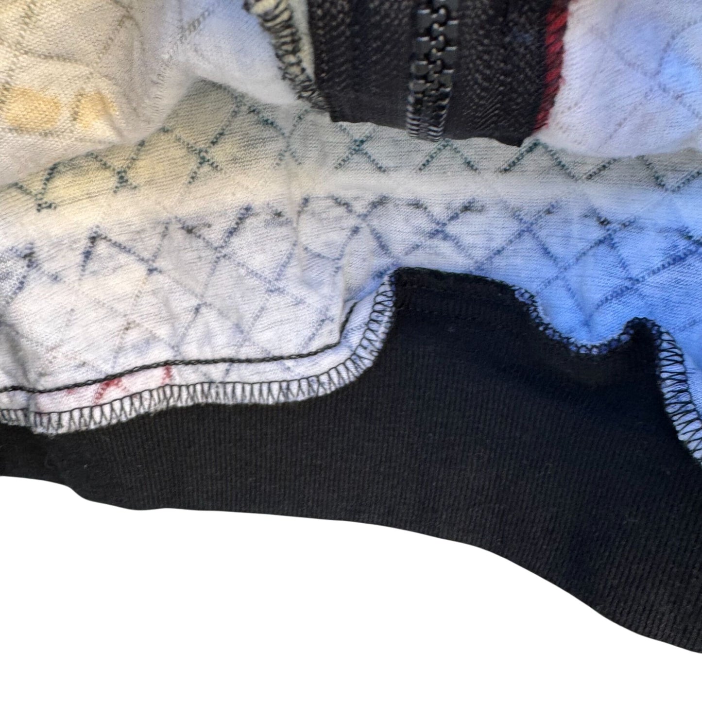 David Wayne Vintage Womens Quilted Geometric Print Retro Bomber Jacket Womens XL