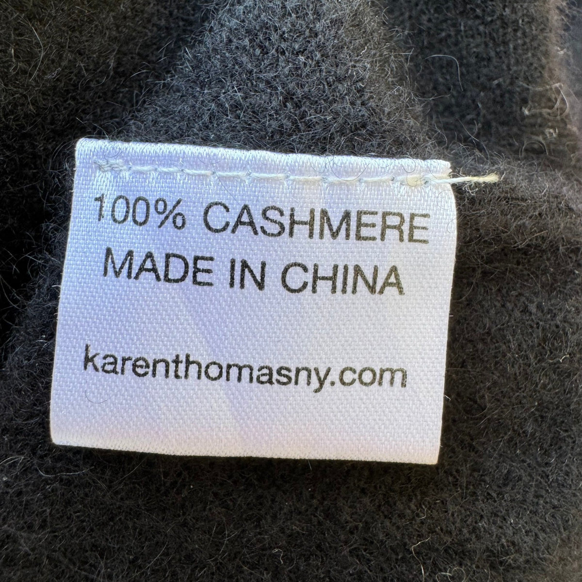 Karen Thomas 100% Cashmere Quiet Luxury Minimalist Preppy Turtleneck Sweater M
