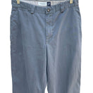 Switch Gap Mens Relaxed Fit Flat Front Gray Straight Leg All Cotton Zip Pants Chinos 32 2 image