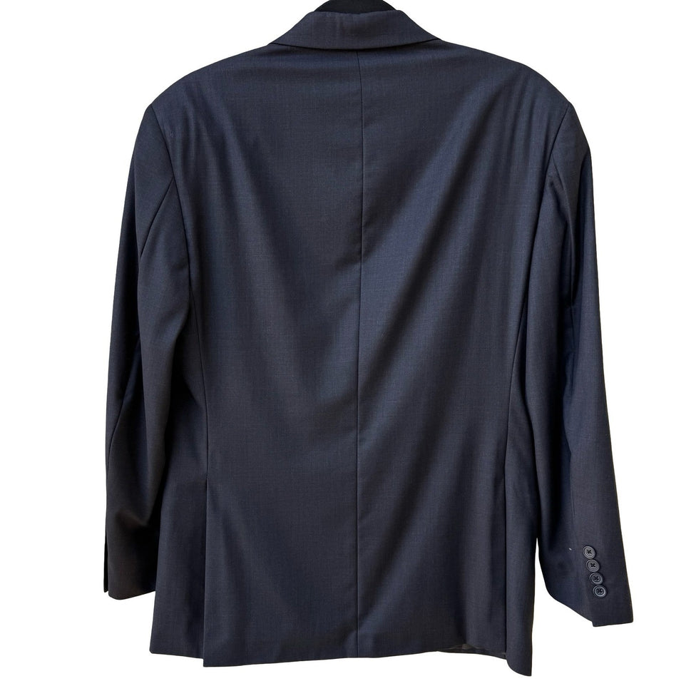 Gino Rossini Mens Super 150s Cashmere Blend Blazer Jacket Charcoal Grey 36S