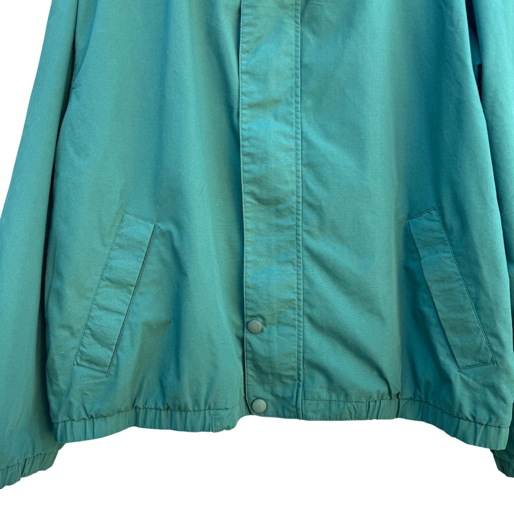 Eagles Ridge Sport Vintage 80s Mens Preppy Nautical Gear Green Yellow Jacket XL