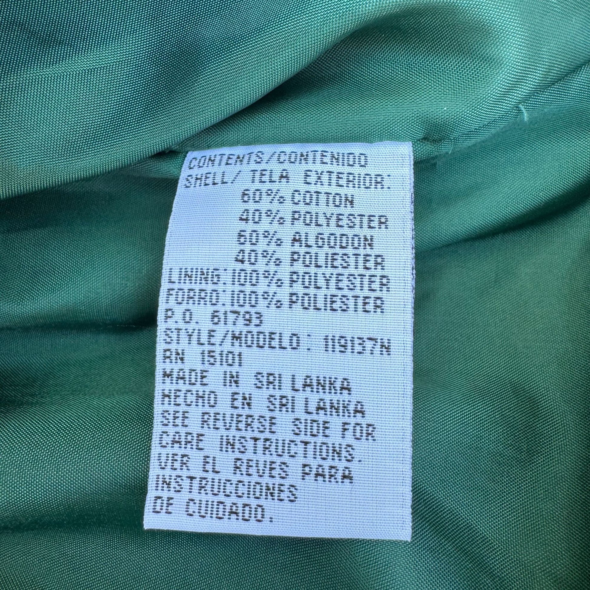 Eagles Ridge Sport Vintage 80s Mens Preppy Nautical Gear Green Yellow Jacket XL