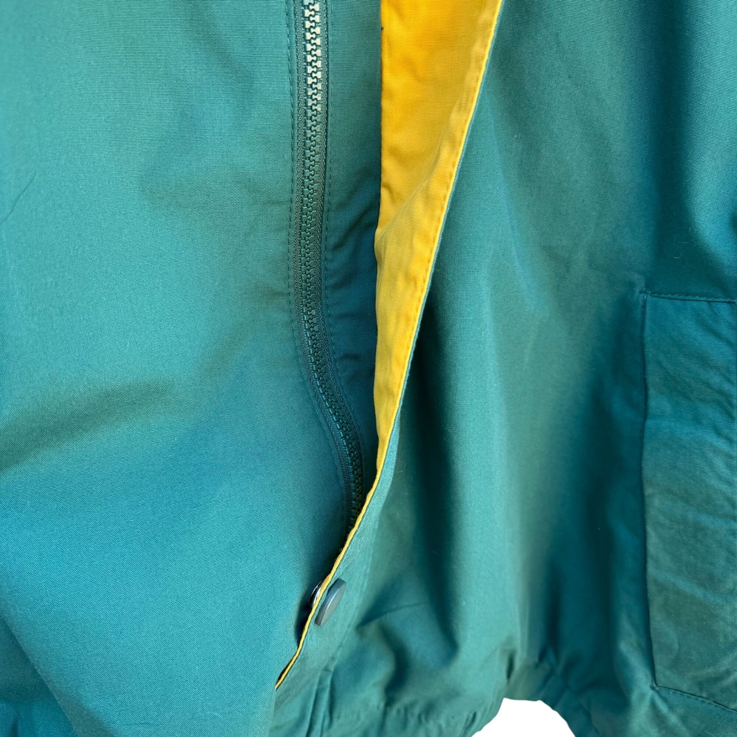 Eagles Ridge Sport Vintage 80s Mens Preppy Nautical Gear Green Yellow Jacket XL
