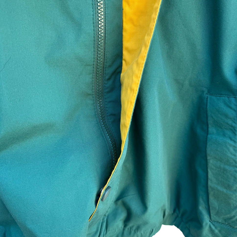 Eagles Ridge Sport Vintage 80s Mens Preppy Nautical Gear Green Yellow Jacket XL