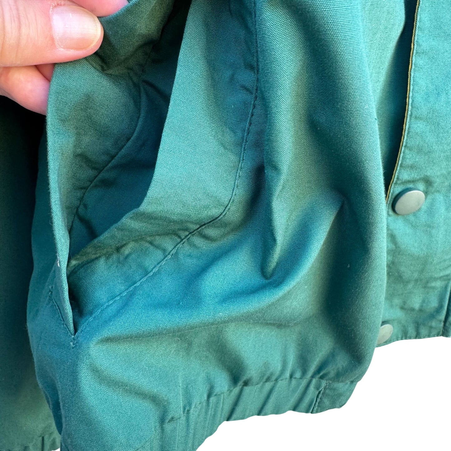 Eagles Ridge Sport Vintage 80s Mens Preppy Nautical Gear Green Yellow Jacket XL