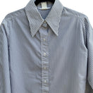 Switch It's Gaylord Vintage 70s Dagger Collar Striped Disco Nautical Preppy Shirt 16 3 image