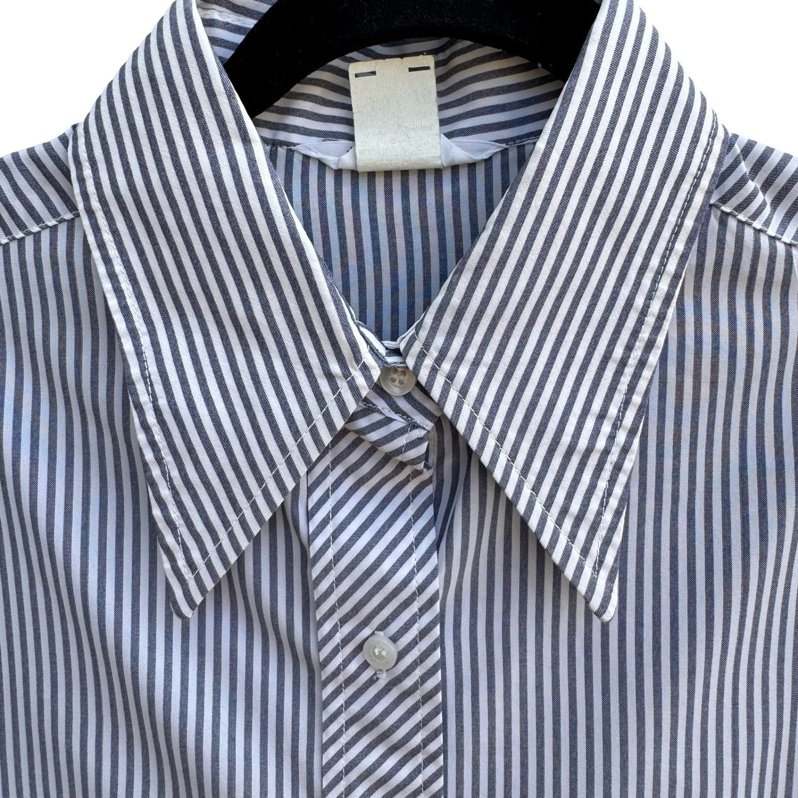 It's Gaylord Vintage 70s Dagger Collar Striped Disco Nautical Preppy Shirt 16