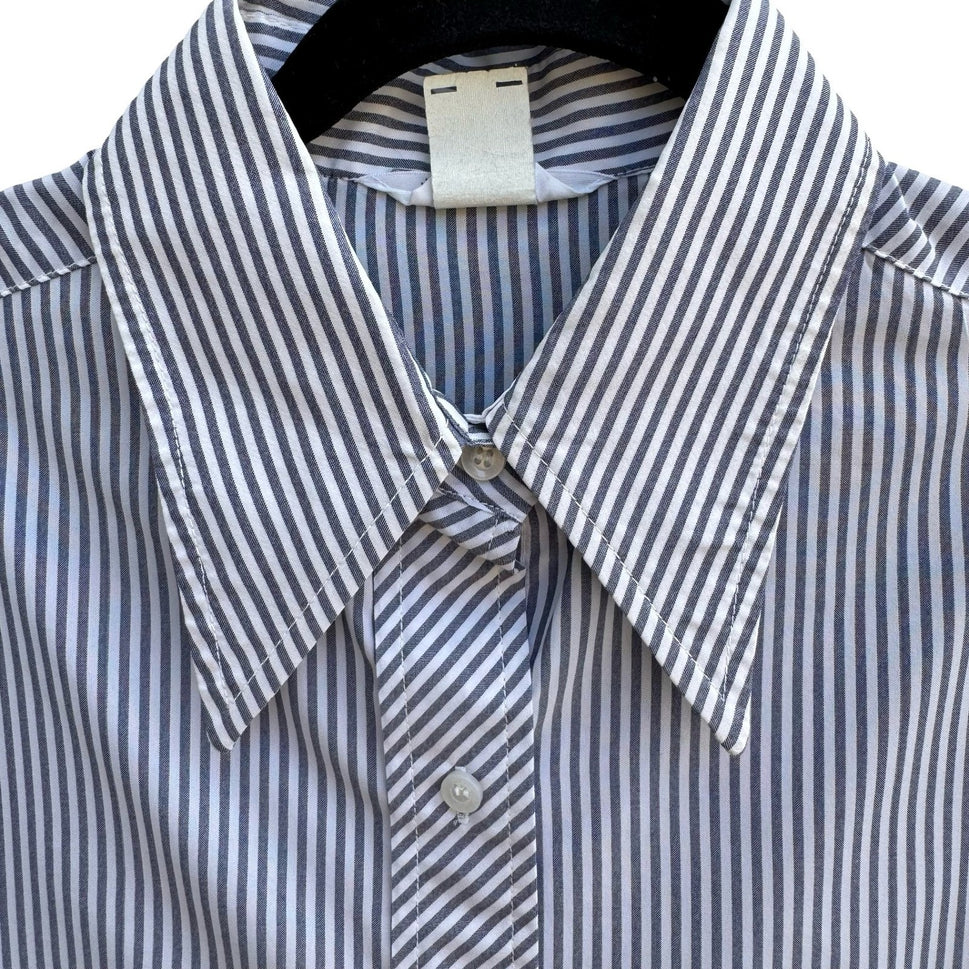 It's Gaylord Vintage 70s Dagger Collar Striped Disco Nautical Preppy Shirt 16