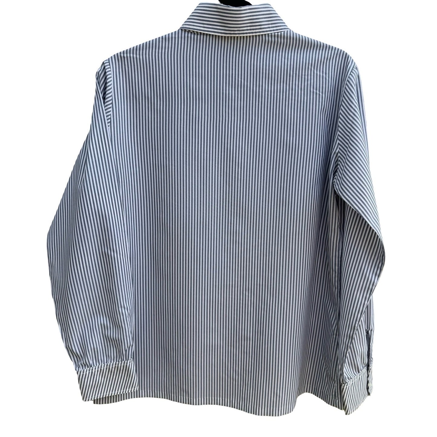 It's Gaylord Vintage 70s Dagger Collar Striped Disco Nautical Preppy Shirt 16
