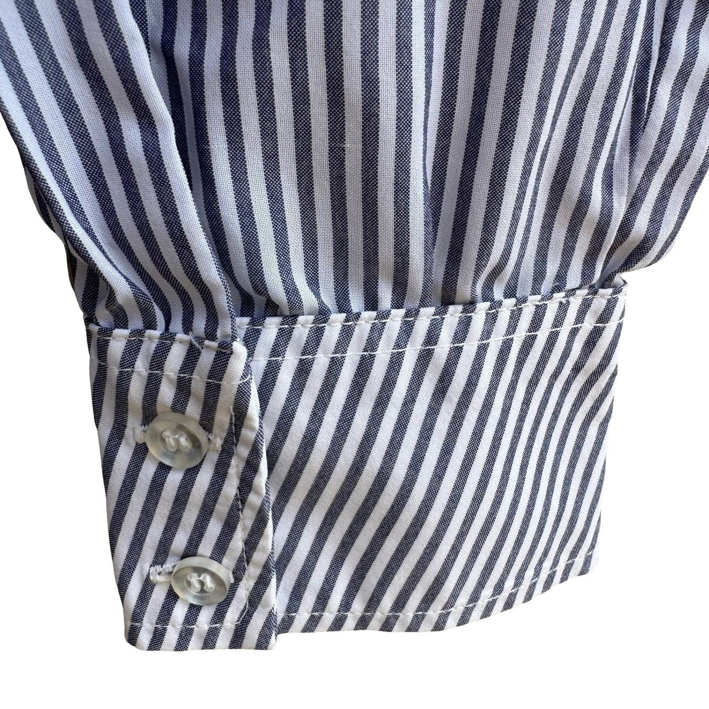It's Gaylord Vintage 70s Dagger Collar Striped Disco Nautical Preppy Shirt 16