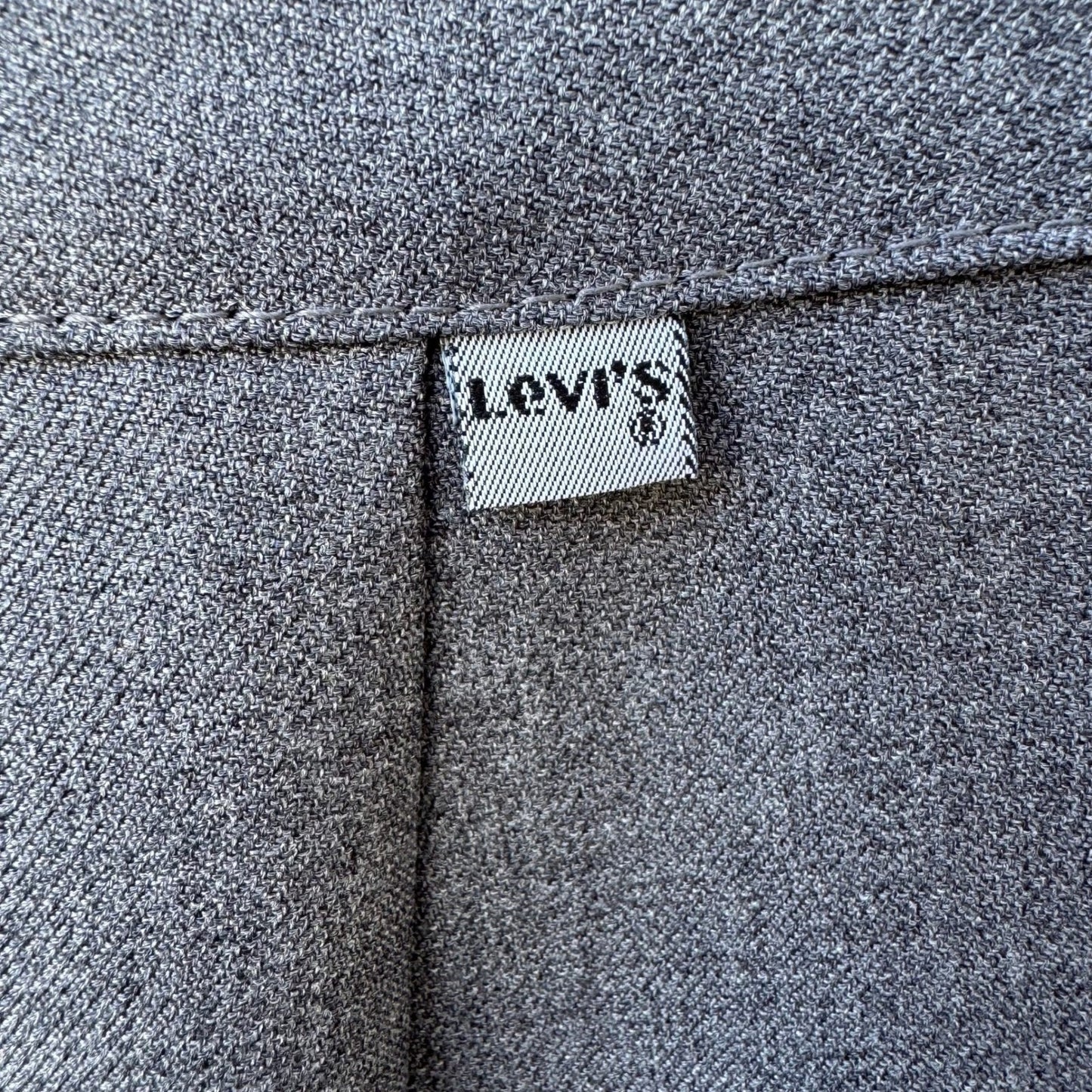 Levis Bend Over Vintage 70s 80s High Rise Straight Leg Dress Pants Gray Womens M