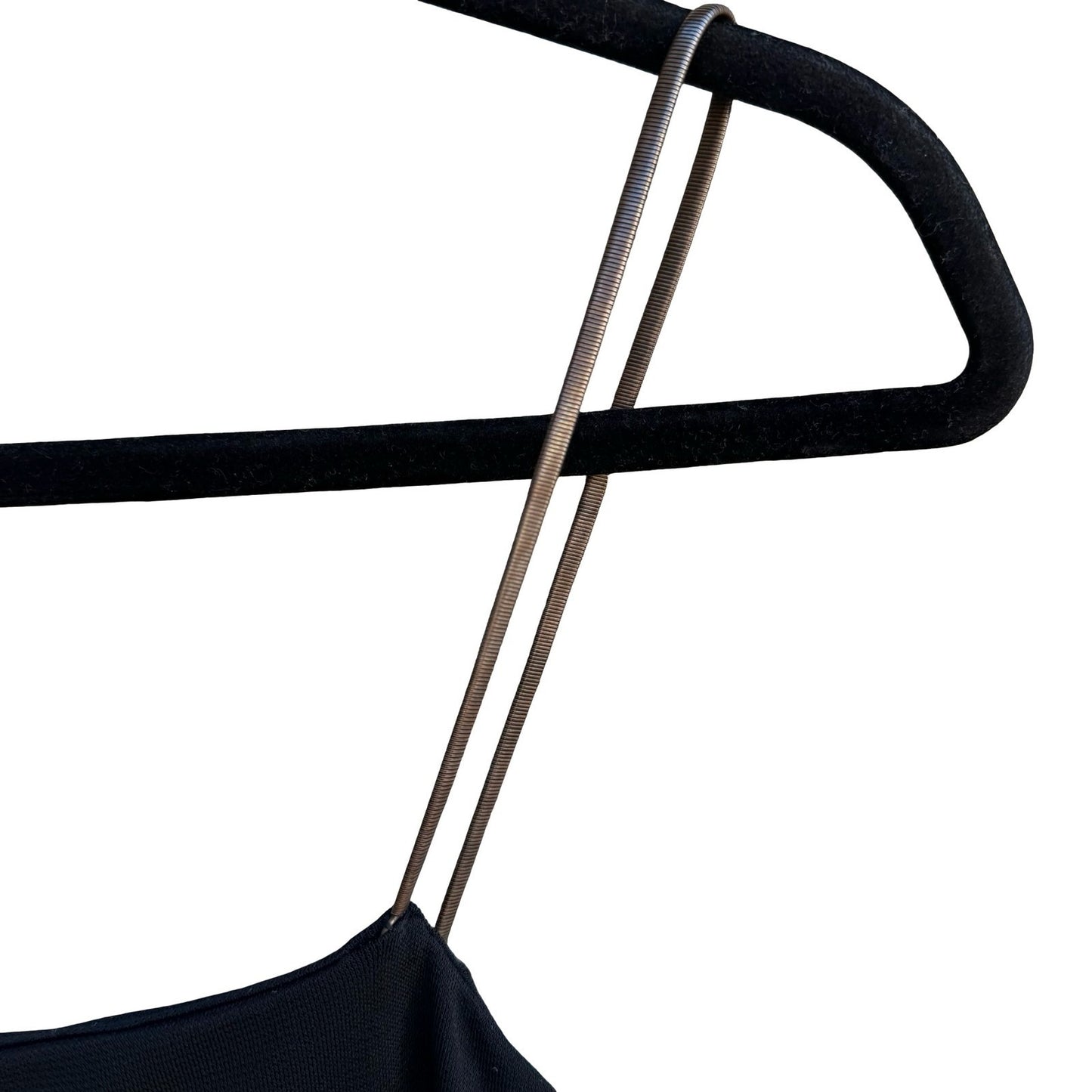 Parallel Y2K Minimalist Camisole Snake Chain Metal Strap Cami Tank Top Black XS