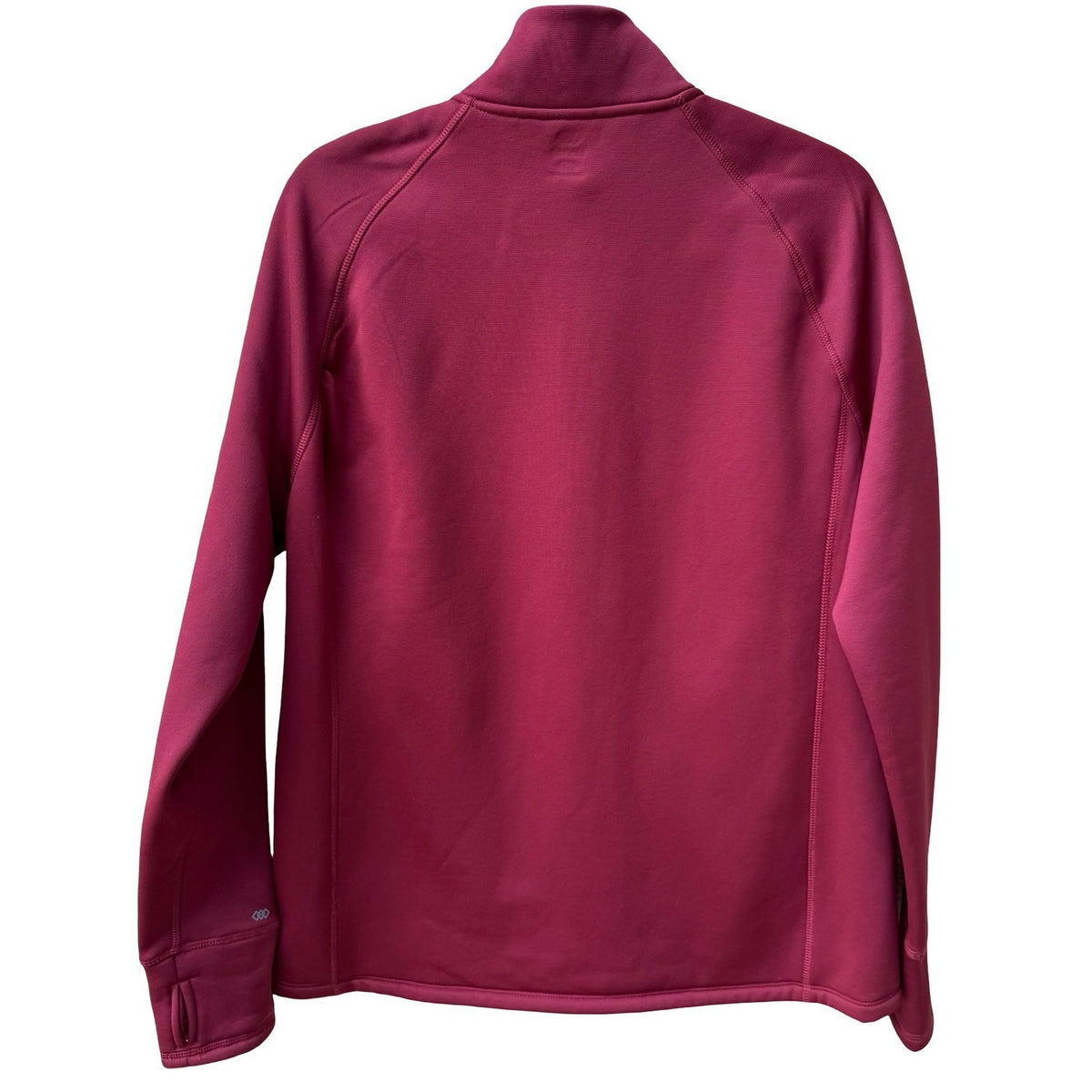 LEG3ND Gorpcore Athleiseure Zip Fleece Lined Thumbhole Active Jacket Burgundy XL