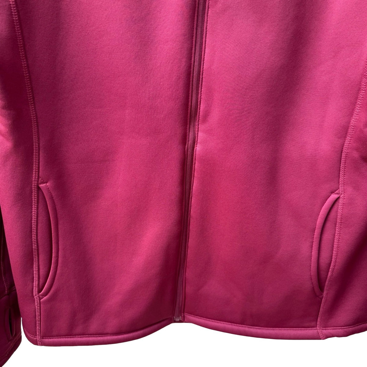 LEG3ND Gorpcore Athleiseure Zip Fleece Lined Thumbhole Active Jacket Burgundy XL