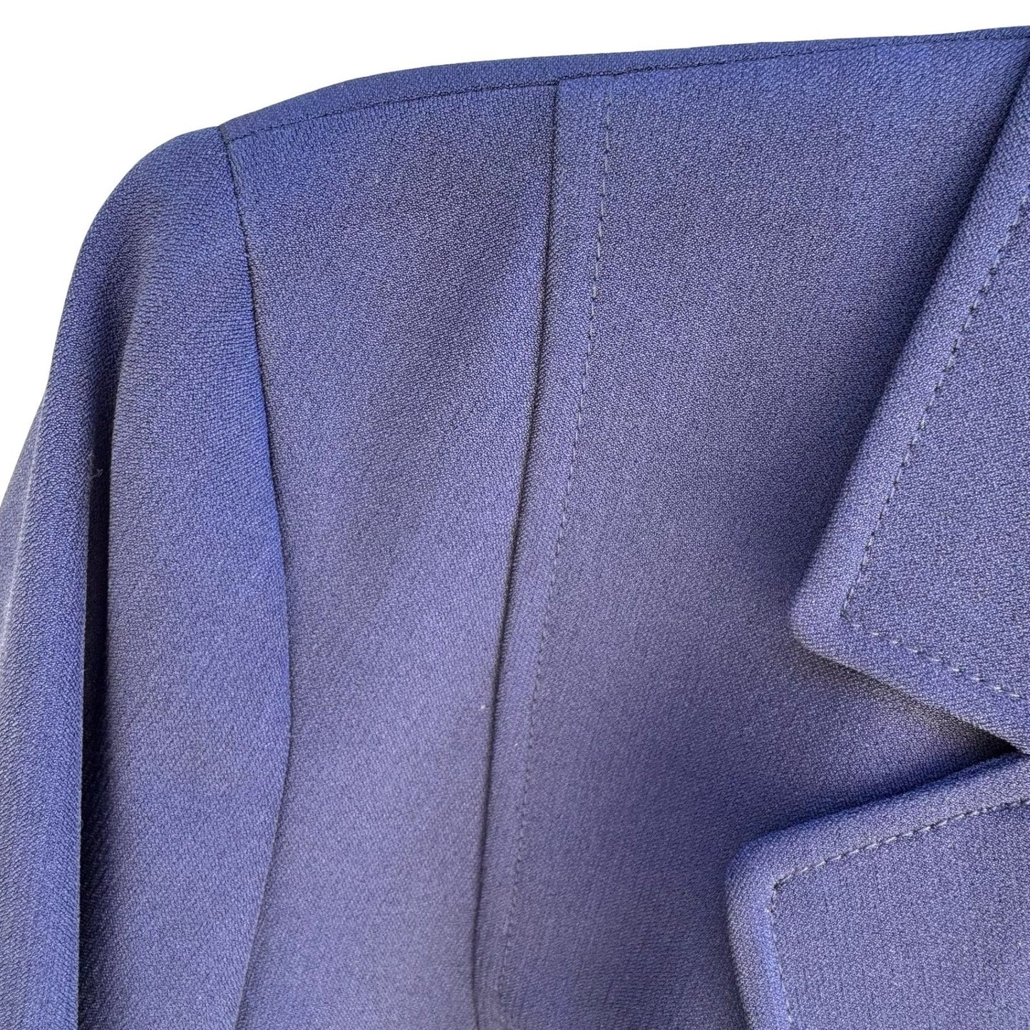 Kasper Tailored Professional Workwear Blazer Jacket Indigo Blue Womens 14P New